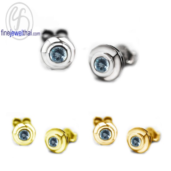 ต่างหูโทพาซ-ต่างหูเงิน-โทพาซแท้-เงินแท้925-ออกแบบพิเศษ-finejewelthai-E1029tp00
