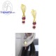 ต่างหูทับทิม-ต่างหูเงิน-ทับทิมแท้-เงินแท้925-ออกแบบพิเศษ-finejewelthai-E1036rb
