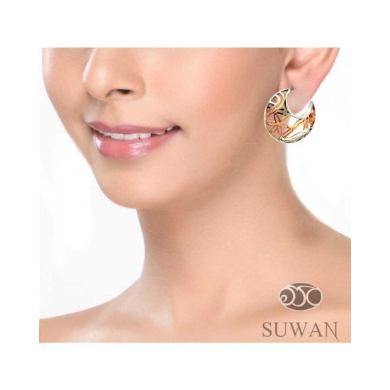 ต่างหูกลีบบัว-งานสุวัน-ต่างหูเงินแท้-ชุบทอง-finejewelthai-SWE006-GWG