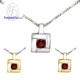 จี้โกเมน-จี้พลอย-พลอยประจำเดือน-P1007gm