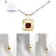 จี้โกเมน-จี้พลอย-พลอยประจำเดือน-P1007gm