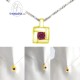 จี้ทับทิม-เงินแท้-จี้พลอย-พลอยประจำเดือนเกิด-P1007rb