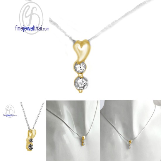 จี้เพชร-จี้หัวใจ-จี้เงิน-เพชร-cz-พลอยประจำเดือนเกิด-Finejewelthai-P1031cz