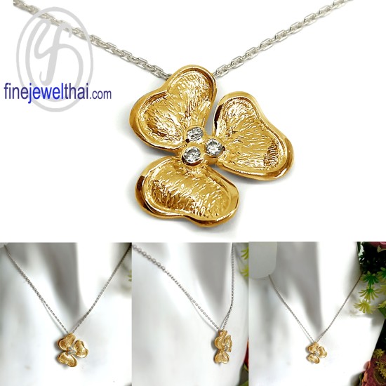 จี้เพชร-จี้ดอกไม้-จี้เงิน-เพชร-cz-พลอยประจำเดือนเกิด-Finejewelthai-P1036cz