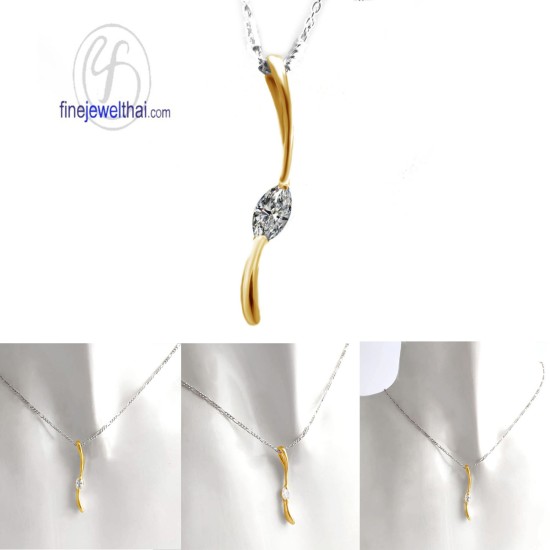 จี้เพชร-จี้เงิน-เพชร-cz-พลอยประจำเดือนเกิด-Finejewelthai-P1070cz