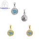 จี้โทพาซ-จี้เพชร-CZ-จี้เงินแท้-พลอยประจำเดือนเกิด-Finejewelthai-P1081cz00e-tp