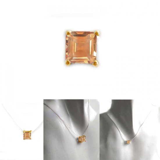 จี้ซิทริน-จี้สร้อยคอ-จี้เงินแท้-ซิทรินแท้-พลอยประจำเดือนเกิด-Finejewelthai-P1088ct00e