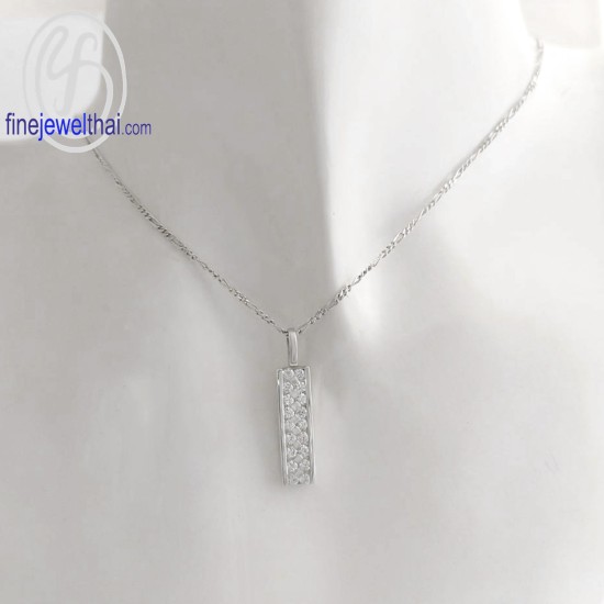 จี้เพชร-จี้เงิน-เพชร-cz-พลอยประจำเดือนเกิด-Finejewelthai-P1096cz00