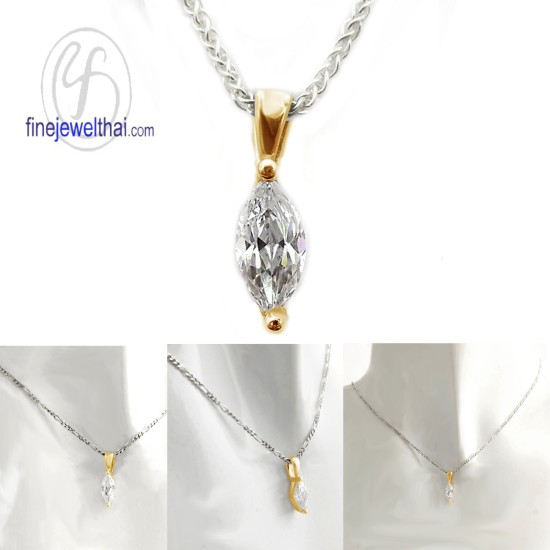 จี้เพชร-จี้เงิน-เพชร-cz-พลอยประจำเดือนเกิด-Finejewelthai-P1112cz