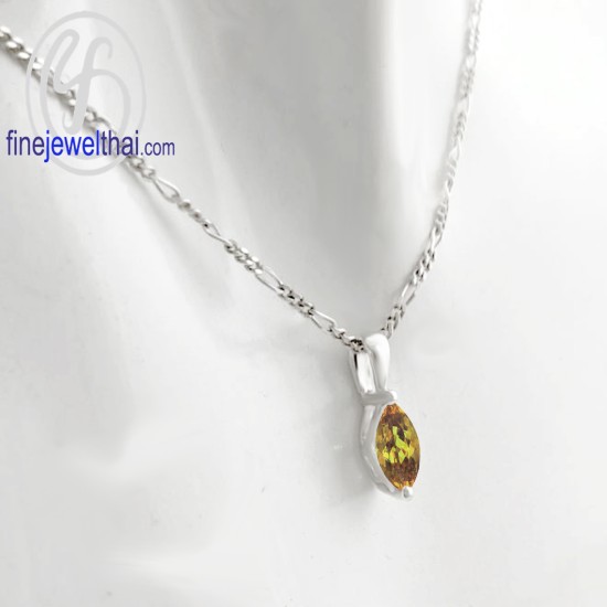 จี้ซิทริน-จี้พลอย-ซิทรินแท้-พลอยประจำเดือน-P1112ct