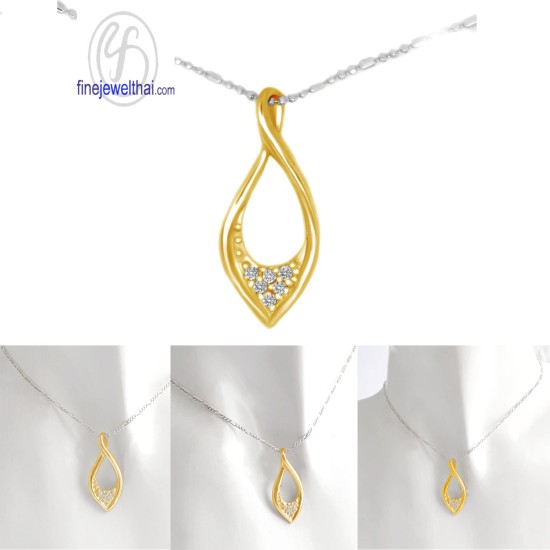 จี้เพชร-จี้เงิน-เพชร-cz-พลอยประจำเดือนเกิด-Finejewelthai-P1124cz00