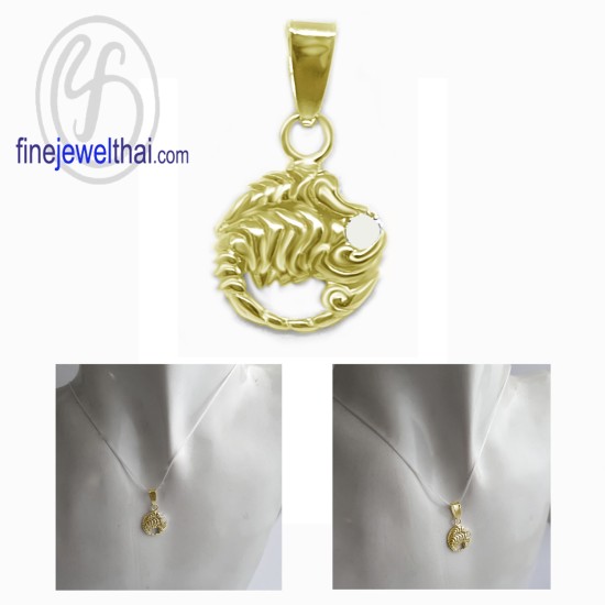 จี้ราศี-ราศีพิจิก-จี้เงินแท้-Finejewelthai-P117200