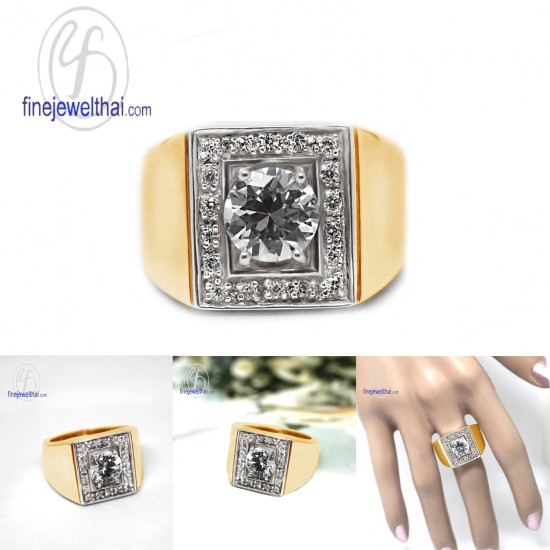 แหวนเพชร-แหวนเงิน-เพชรสังเคราะห์-เงินแท้-แหวนหมั้น-แหวนแต่งงาน-R1094cz