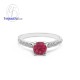 แหวนทับทิม-เพชรcz-แหวนเงิน-แหวนพลอย-ทับทิมแท้-R1129rb
