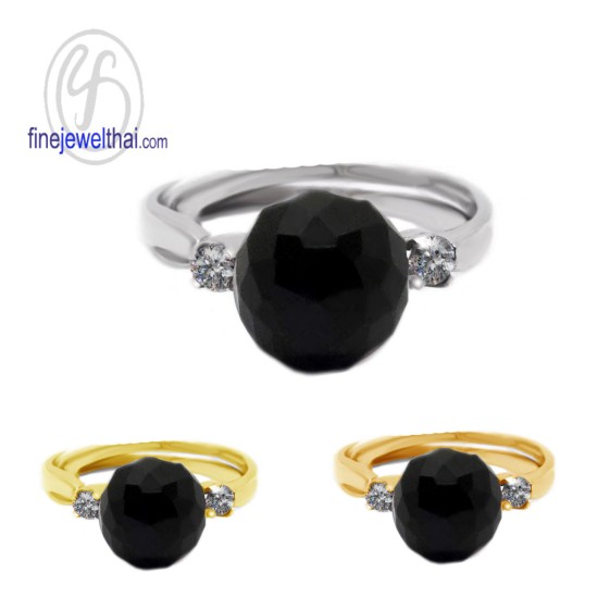 แหวนนิล-แหวนเงิน-นิลแท้-แหวนเพชร-เพชรcz-R1136on