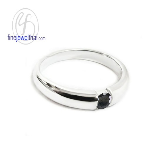 แหวนนิล-แหวนเงิน-นิลแท้-R1178on