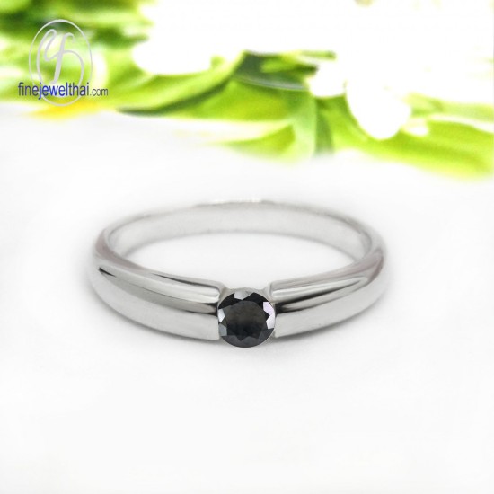 แหวนนิล-แหวนเงิน-นิลแท้-R1178on