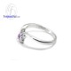 แหวนอะเมทิสต์-เพชรcz-แหวนเงิน-แหวนพลอยแท้-แหวนประจำเดือนเกิด-R1185am