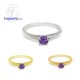 แหวนอะเมทิสต์-แหวนเงิน-แหวนพลอยแท้-แหวนประจำเดือนเกิด-R1189am