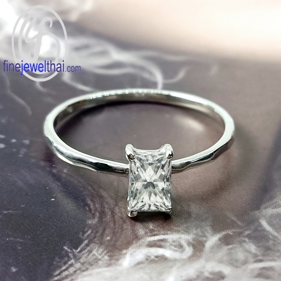 แหวนเพชร-แหวนเงิน-เพชรสังเคราะห์-เงินแท้925-R1229cz-em