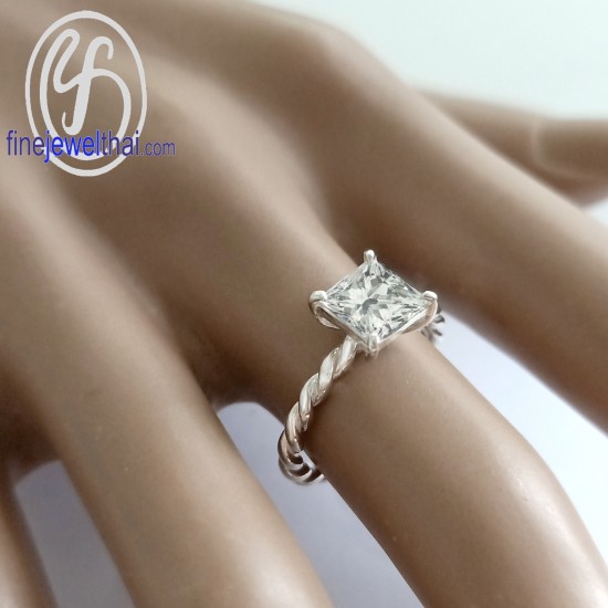 แหวนเพชร-แหวนเงิน-เพชรสังเคราะห์-เงินแท้925-R1232cz-pc