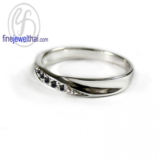 แหวนนิล-แหวนเงิน-นิลแท้-เงินแท้925-แหวนพลอย-R1245on