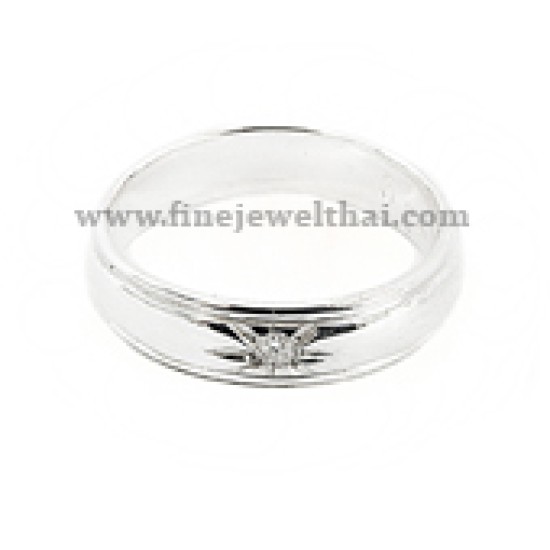 แหวนเพชร-เพชรแท้-แหวนเงิน-แหวนแต่งงาน-แหวนหมั้น-R3042di 