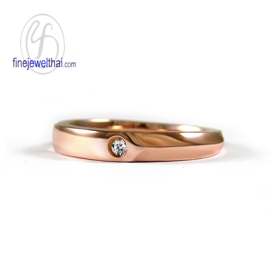 แหวนทองสีชมพู-แหวนเพชร-พิงค์โกลด์-เพชรแท้-แหวนหมั้น-แหวนแต่งงาน-Finejewelthai - R1250DPG-2