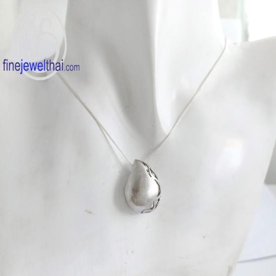 จี้ลายน้ำ-ทำลายที่ผิว-จี้เงิน-เงินแท้925-งานสุวัน-SWP016-M